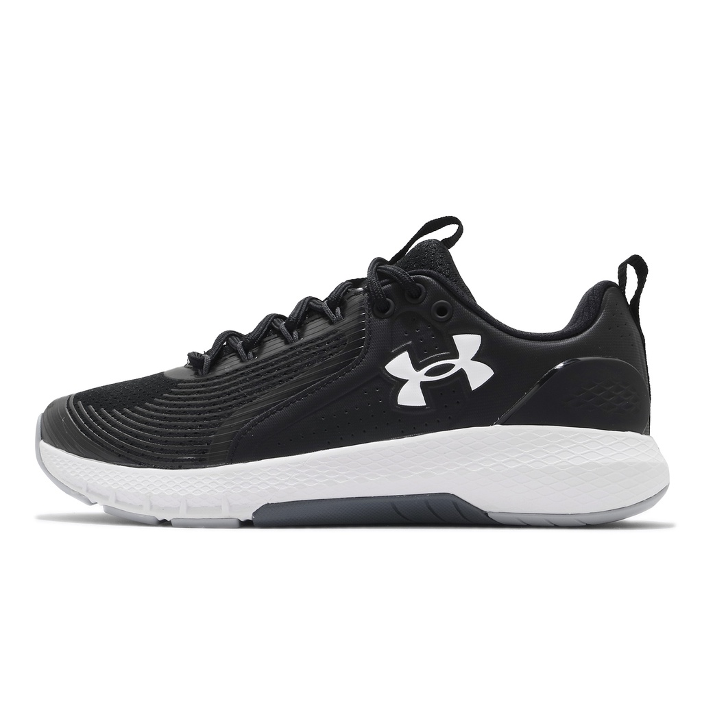 Under Armour 訓練鞋 UA Charged Commit TR 3 黑白 男鞋 重訓 3023703001