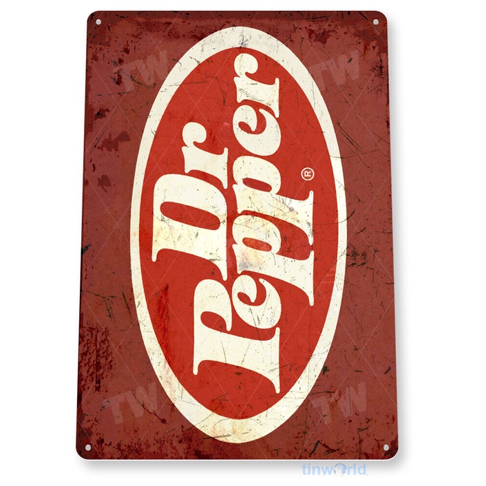 Tin SIGN Dr Pepper 舊金屬裝飾牆藝術廚房商店酒吧