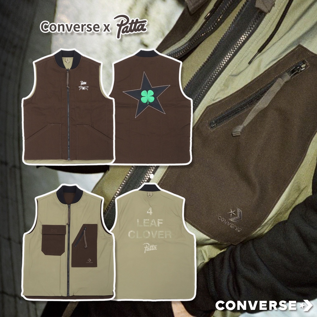 Converse x Patta 4-Leaf Clover 聯名 雙面背心 男 幸運草【ACS】10024665A01