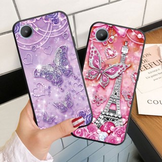 Realme C21Y C25Y C30 C30S C31 C33 C35 軟矽膠手機殼保護套鑽石蝴蝶外殼