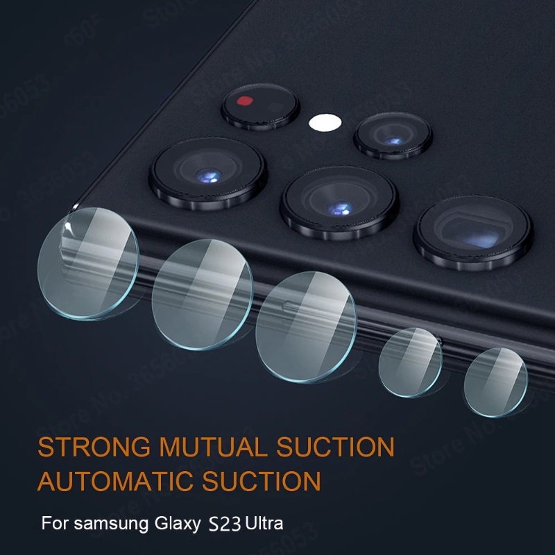 適用於三星 Galaxy S23/23+/23 Ultra 的防刮鏡頭鋼化玻璃保護膜防爆後置攝像頭屏幕保護膜