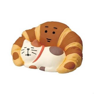 日本 DECOLE Concombre 山貓麵包店公仔/ 牛角麵包與貓 eslite誠品