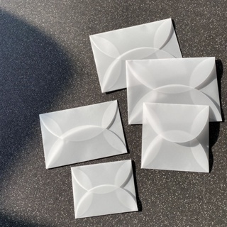 10 件裝半透明硫酸鹽紙信封,用於婚禮請柬明信片禮品包裝