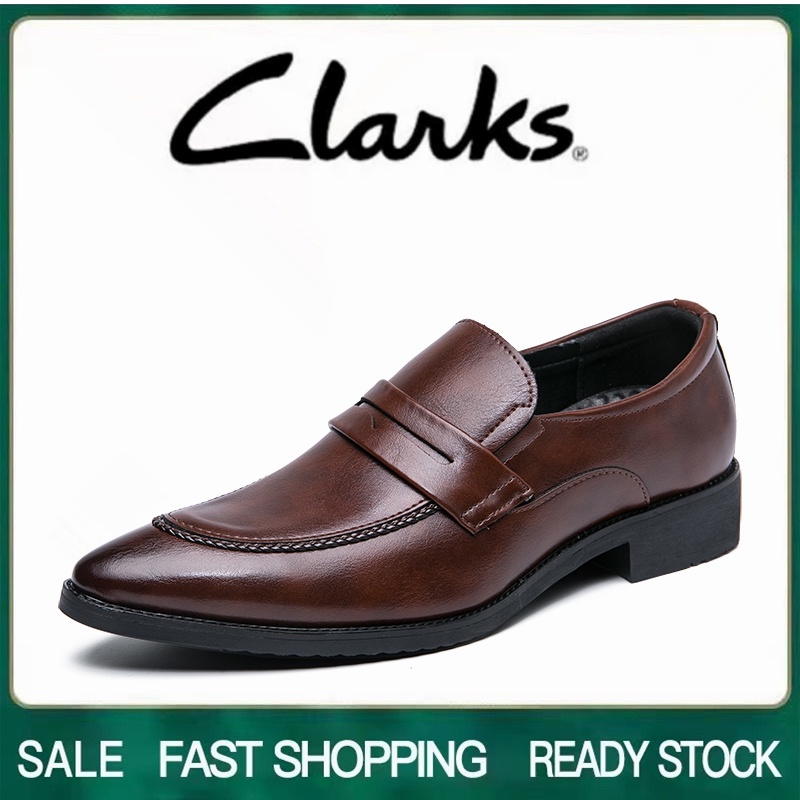 Clarks 男鞋 clarks 男士正裝鞋韓國皮鞋辦公鞋男士皮鞋大碼 45 46 clarks 皮鞋男士