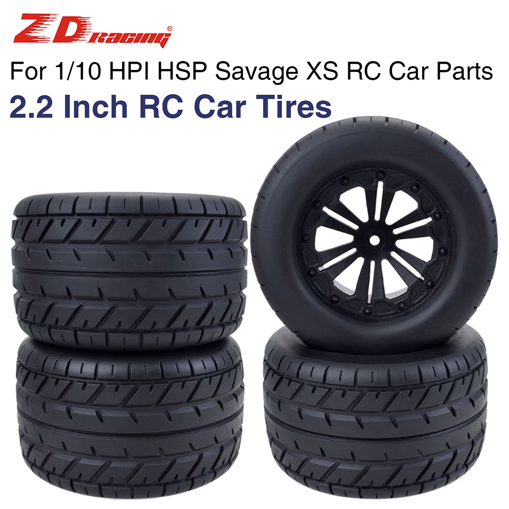 2.2 英寸 1/10 RC 汽車輪胎 4 件適用於 HPI HSP Savage XS TM Flux ZD Raci