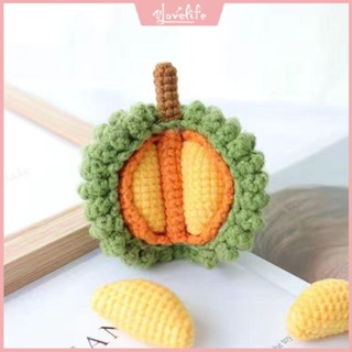 [Vlovelife]臺灣出貨 毛線材料包 手作鈎織 手工編織 DIY 玩偶 包包 針織 手工diy編織榴蓮玩偶毛線材料