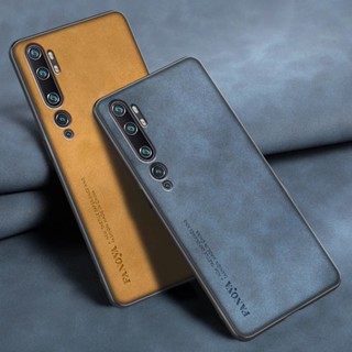 XIAOMI MI 適用於小米 Mi Note 10 / Note 10 Pro 防震 PU 復古皮革混合保險槓保護套