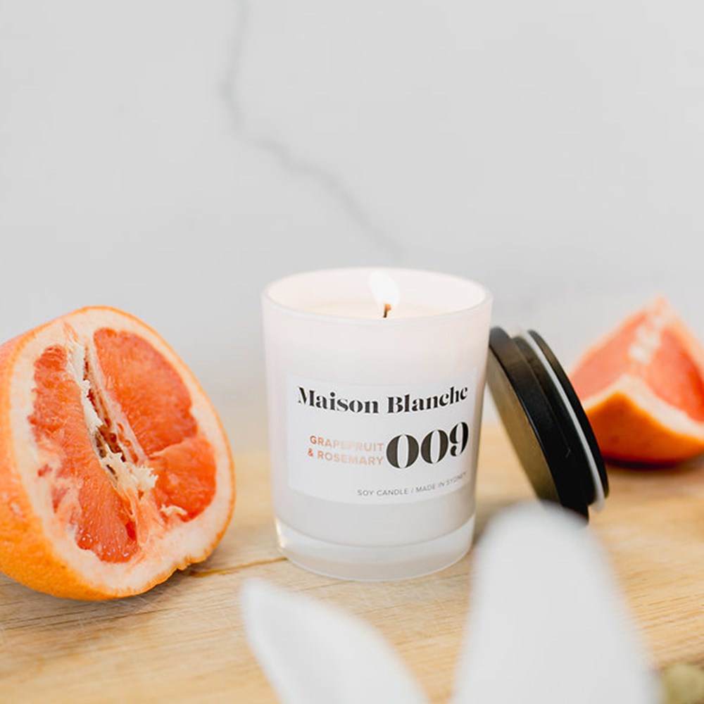 澳洲Maison Blanche 手工香氛蠟燭 60g 葡萄柚迷迭香