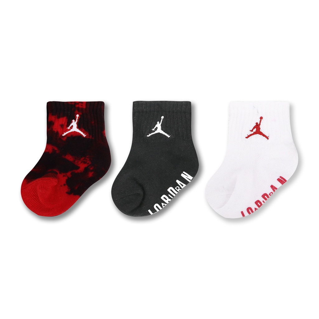 Nike 襪子 Jordan 童襪 幼童 三入 喬丹 短襪 薄款 矽膠 【ACS】 JD2323038IF-001