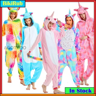Kigurumi 獨角獸鹿狐狸卡通法蘭絨睡衣女式男式睡衣連體衣連身衣動物角色扮演服裝