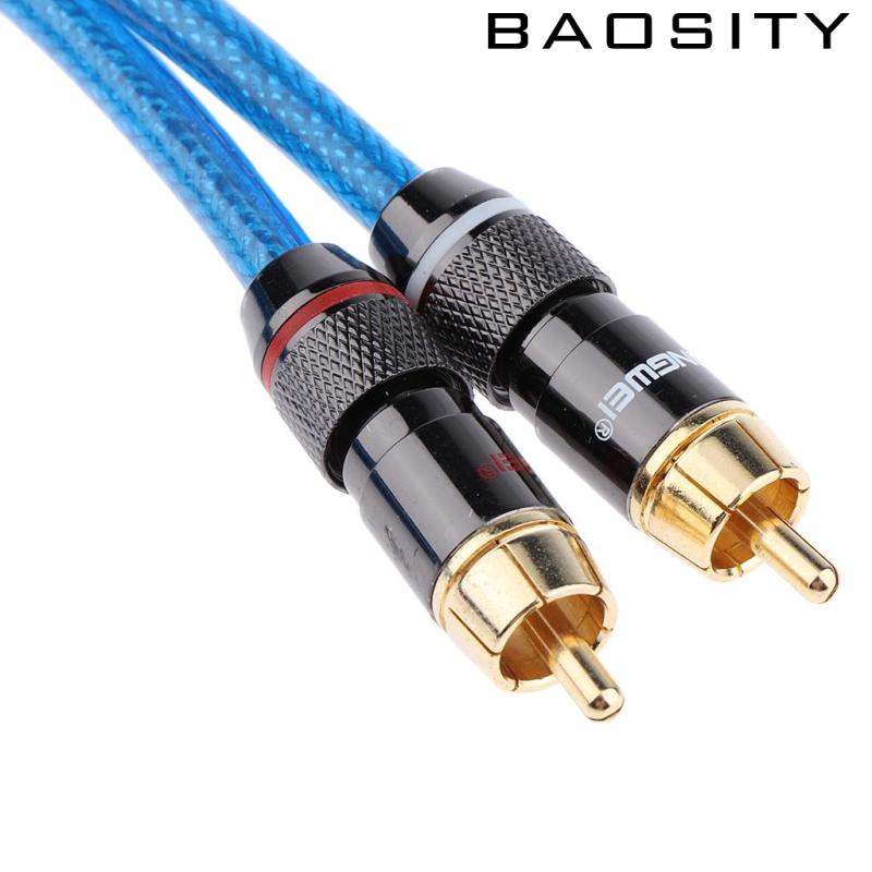 [Baosity] Xlr 公頭轉 RCA 公頭電纜 - 2-XLR 轉 2-RCA 音頻 5m