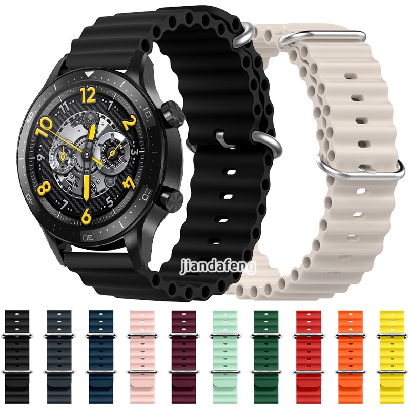 適用於 realme Watch S Pro 的海洋矽膠運動錶帶
