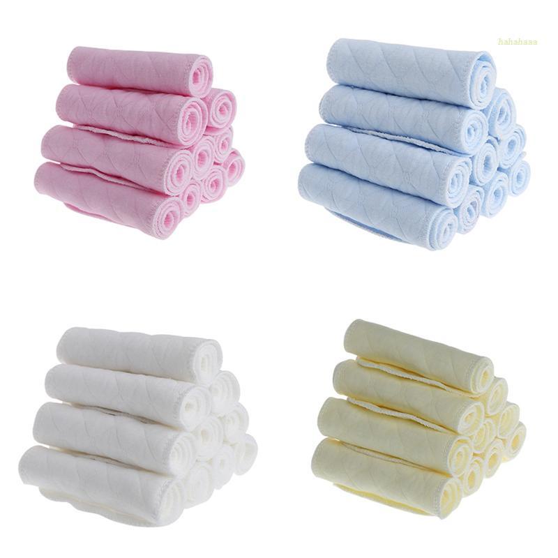 哈哈 10 件嬰兒軟床單尿布墊可重複使用嬰兒床上用品尿布罩尿布打嗝床墊更換墊