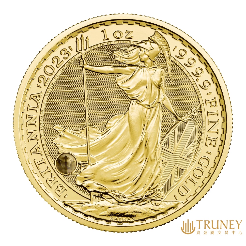 【TRUNEY貴金屬】2023英國不列顛女神金幣1盎司 - 國王查爾斯三世 / 約 8.294台錢