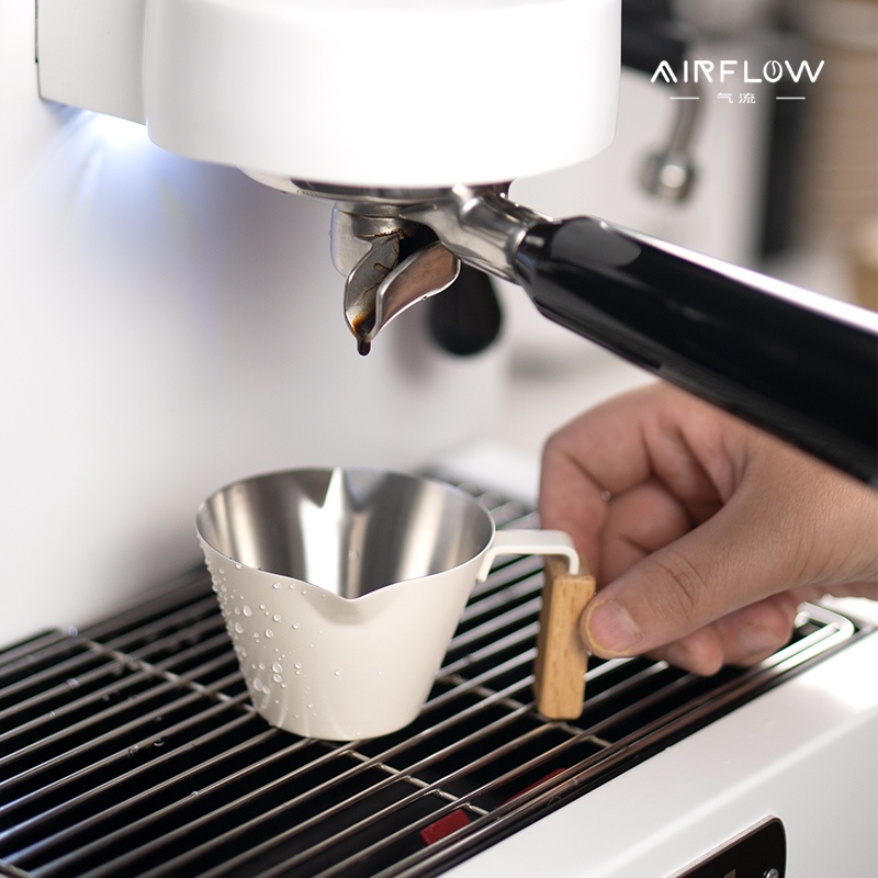 【當日出貨】AIRFLOW氣流 雙口不鏽鋼咖啡杯 意式濃縮咖啡杯 萃取小量杯刻度杯