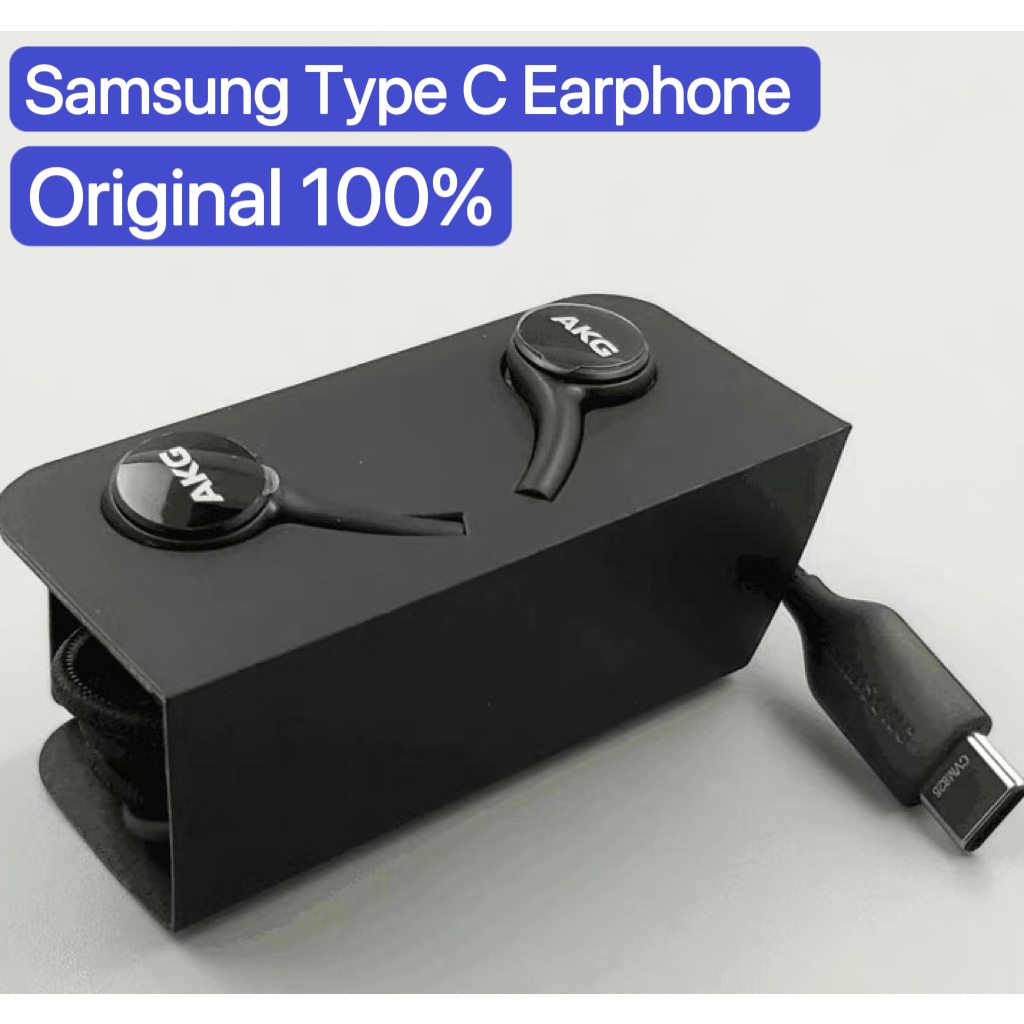 SAMSUNG Akg 耳機 C 型有線入耳式 Usb C 耳機帶麥克風適用於三星 Galaxy S22 5g S20