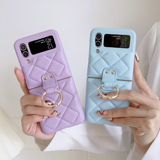 SAMSUNG 三星 Galaxy Z Flip 4 3 Flip3 Flip4 5G 奢華時尚品牌羽絨服戒指支架支架折