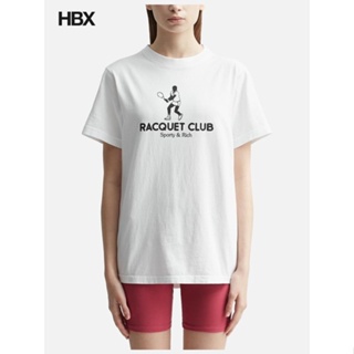 Sporty & Rich Racquet Club 新款夏季時尚時尚印花男女短袖T恤