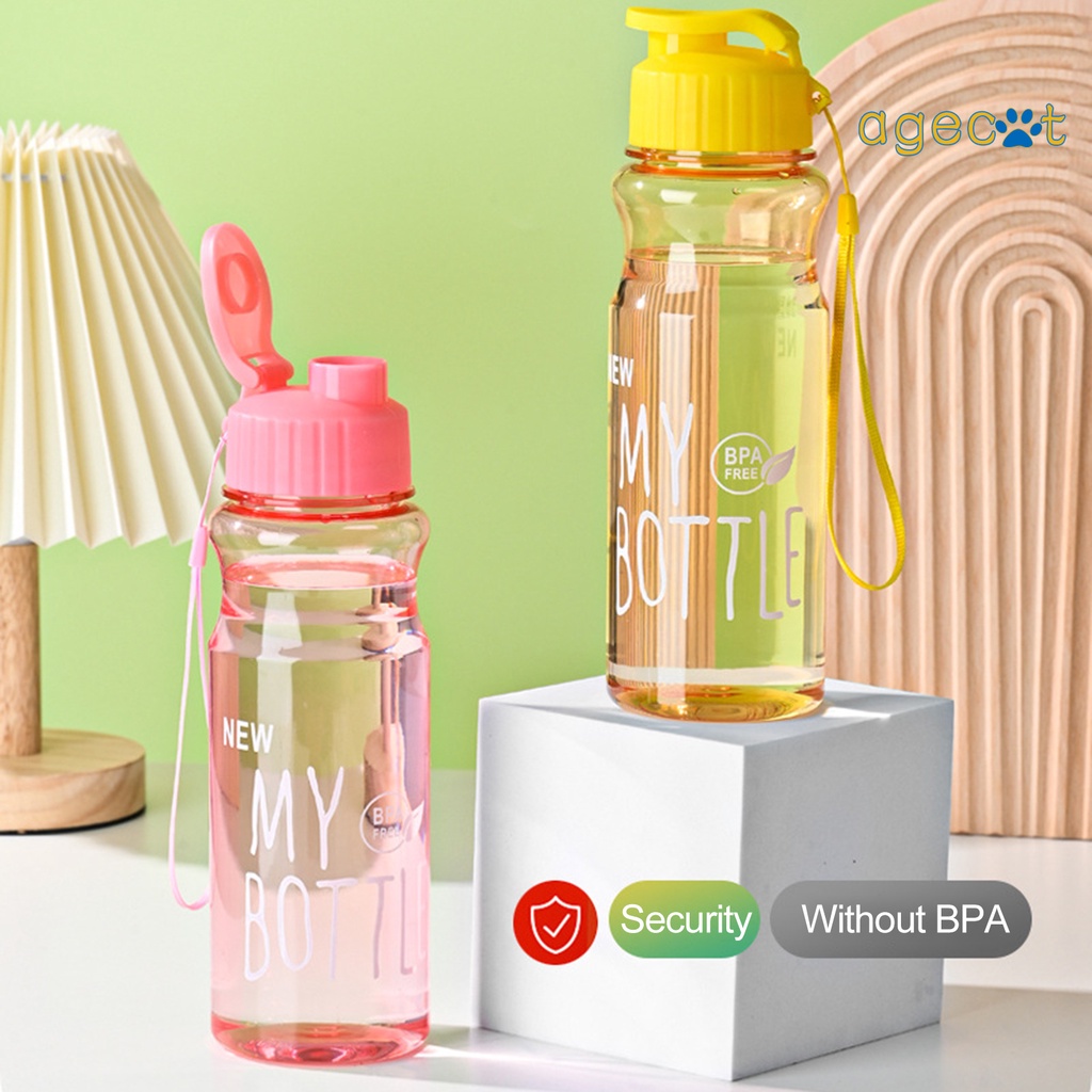 [華成百貨] 戶外大容量運動水杯 彩色透明PET冷水杯太空水瓶廣告杯禮品塑膠杯