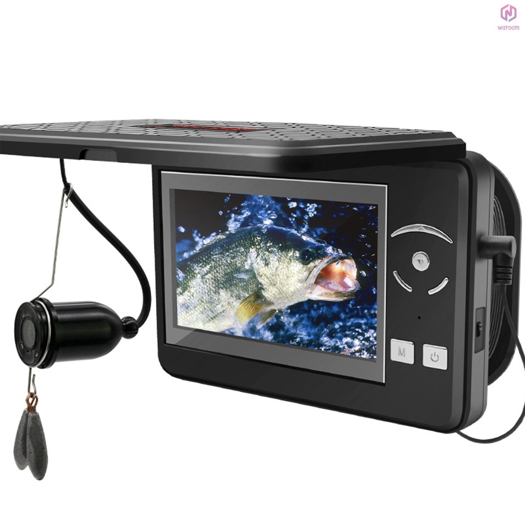 便攜式水下釣魚相機防水 720P 探魚器相機,帶 4.3 英寸液晶顯示屏,適用於冰湖海船釣魚【15】【新到貨】