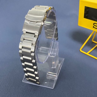 代用SEIKO 18 20 22 毫米全不銹鋼錶帶銀色男士豪華替換金屬錶帶手鍊適用精工 SKX SRPD SNK系列