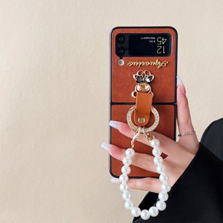 SAMSUNG 三星 Galaxy Z Flip 4 3 Flip3 Flip4 5G 韓國奢華時尚可愛水晶熊 Blin