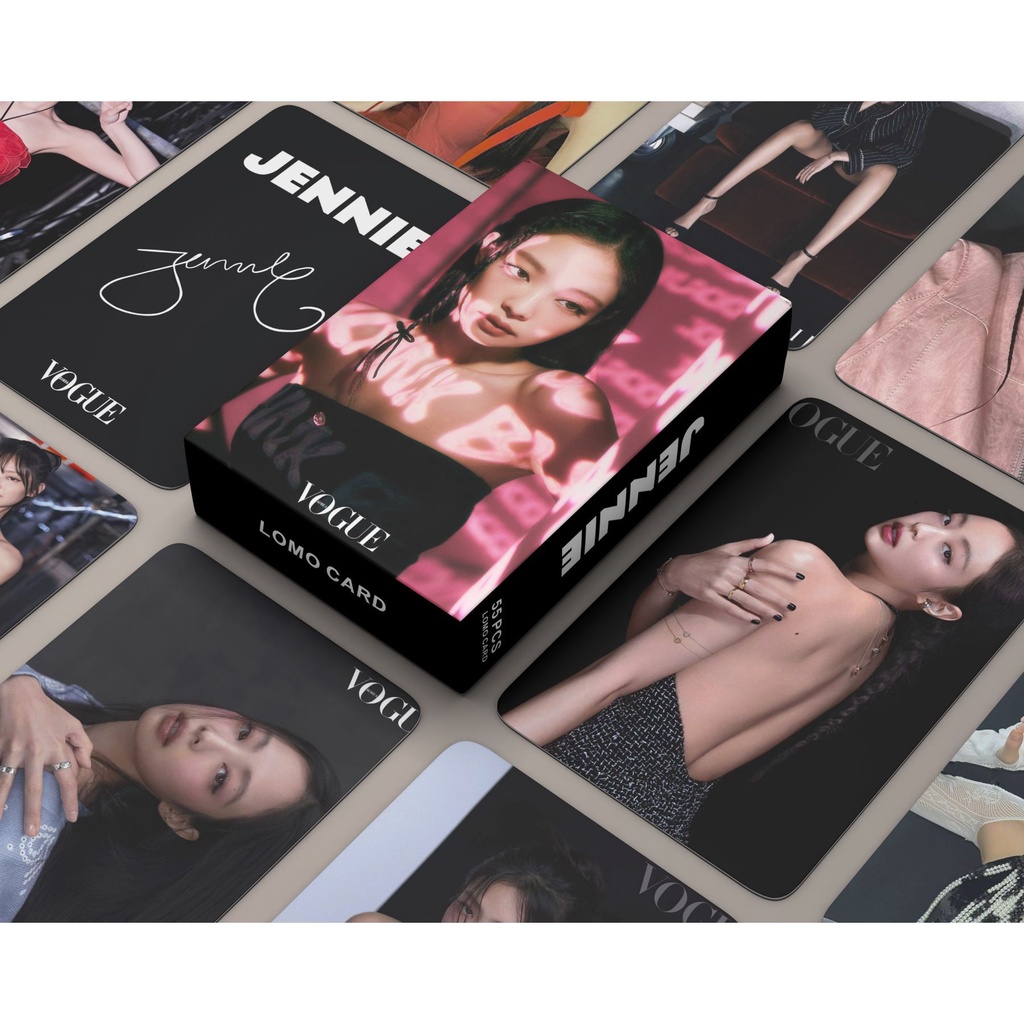 Blackpink JENNIE 2023 Vogue 照片卡 LISA ROSE JISOO Lomo 卡片明信片 5