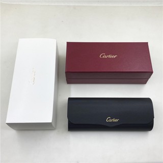 卡家眼鏡盒墨鏡盒適用於卡地亞太陽鏡盒高檔包裝抗壓便攜收納盒墨鏡收納收納盒眼鏡