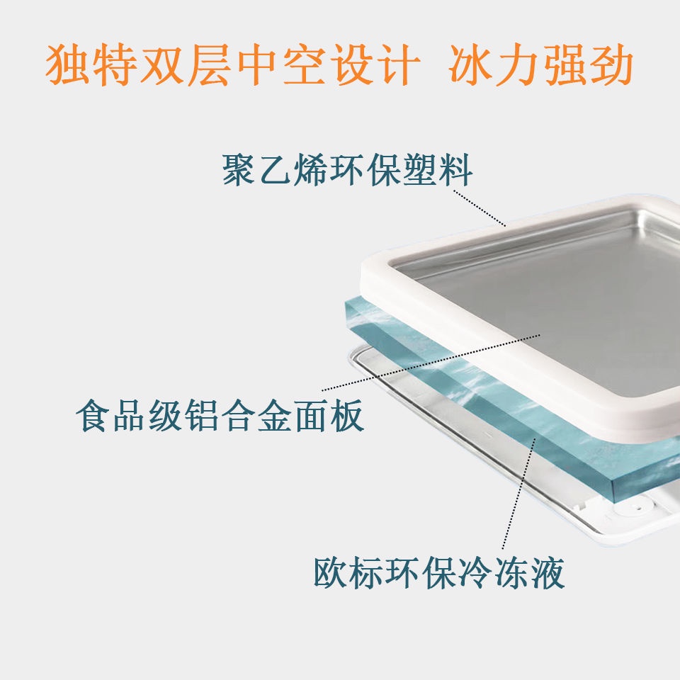 優格機小型家用冰淇淋機炒冰機炒迷你全自動免插電炒冰盤兒童DIY