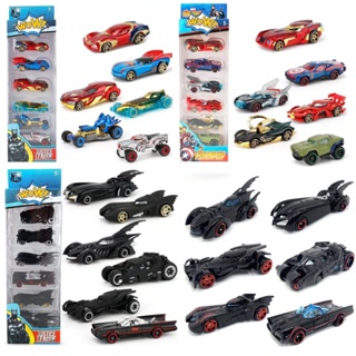 蝙蝠俠蝙蝠車復仇者聯盟蝙蝠俠復仇者聯盟合金車模玩具車組合兒童汽車玩具套裝