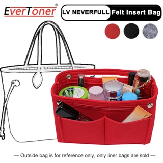 Evertoner 錢包收納袋適用於 Neverfull 毛氈插入袋錢包收納袋化妝包