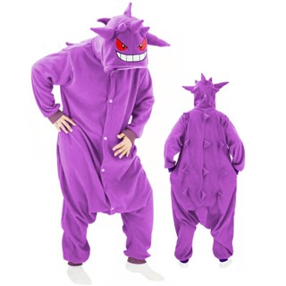 Kigurumi Pokemon onesies 成人連體全身 Gengar Cosplay 女式夢幻睡衣 ~