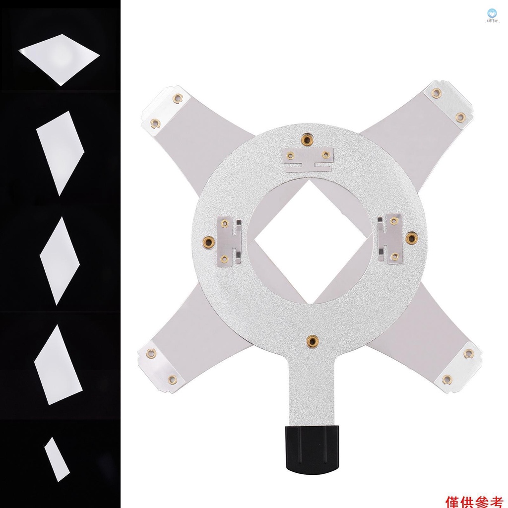 [5S] 金屬 Gobos Holder 幾何圖案設計,適用於工作室頻閃光學燈罩錐形聚焦冷凝器攝影配件