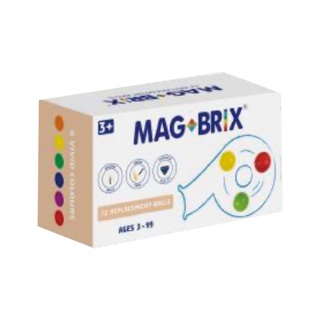 澳洲 Magbrix® 樂高磁力片/ 12pcs/ 無毒楓木繽紛木球組 eslite誠品