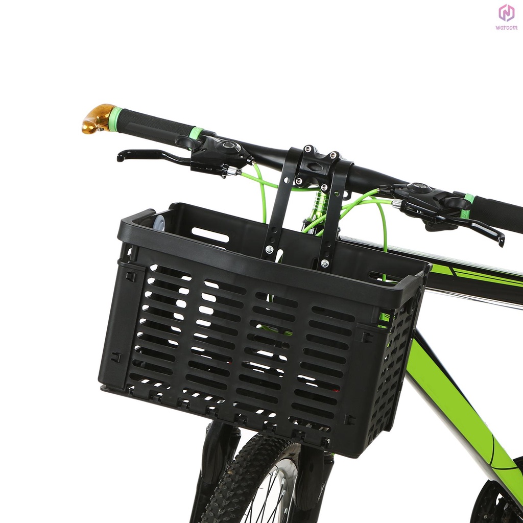 折疊自行車籃可拆卸塑料自行車車把前籃自行車後架掛籃自行車行李架【15】【新到貨】