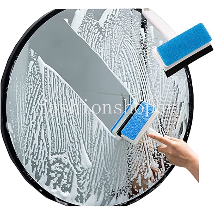 多功能雙面玻璃海綿清潔刷刮水器鏡面玻璃瓷磚清潔刷浴室刮刀