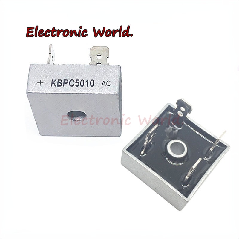 2pcs KBPC5010 50A 1000V KBPC1510 KBPC2510 KBPC3510 二極管橋式整流器