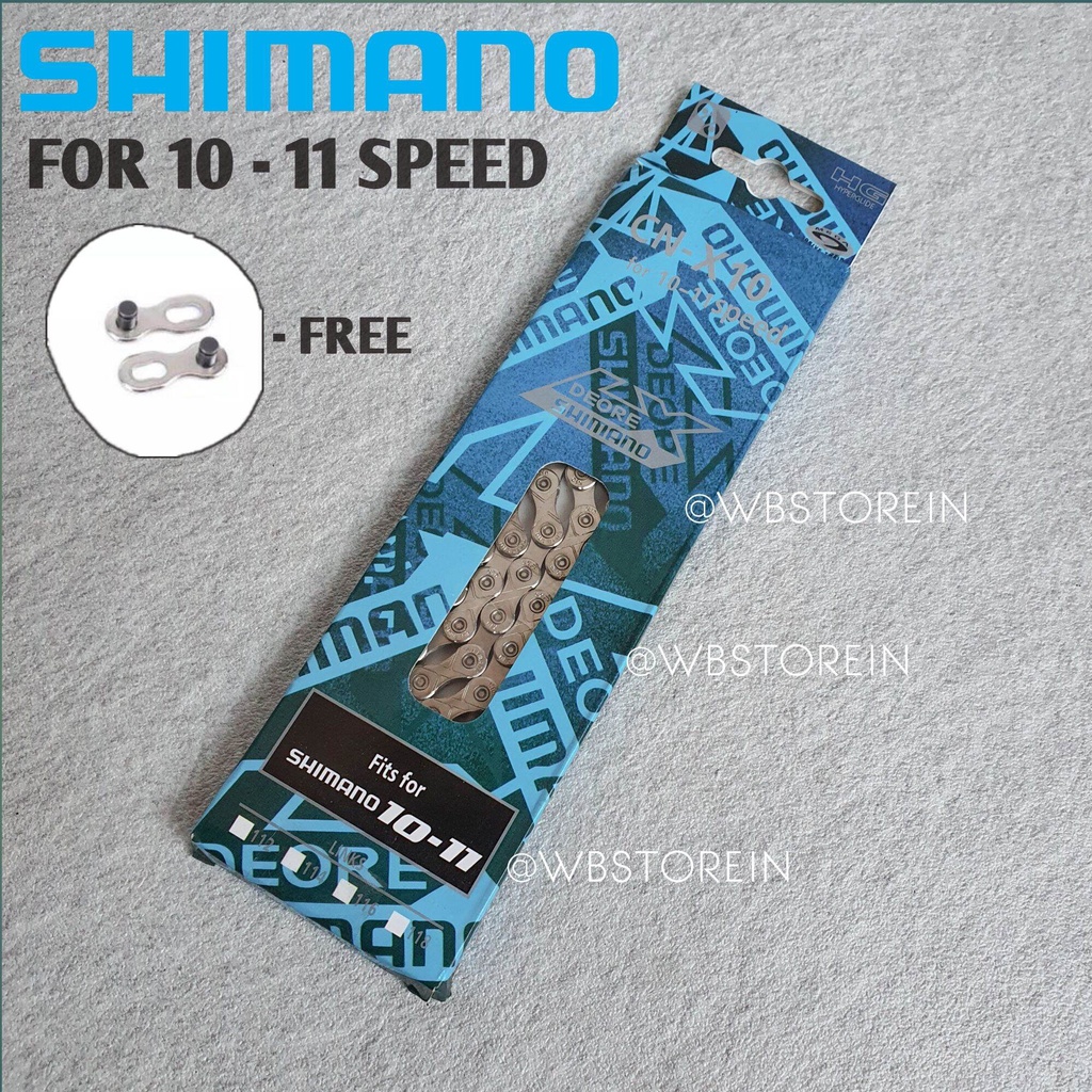 自行車鏈條 10 11 速 116 鏈節鏈條 Shimano CN-X10 鏈條 Shimano Deore 10-11