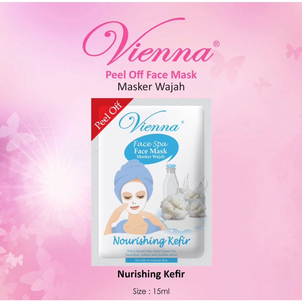Vienna Peel Of Mask 水療滋養開菲爾香包包裝 15 毫升面膜香包維也納面部水療開菲爾
