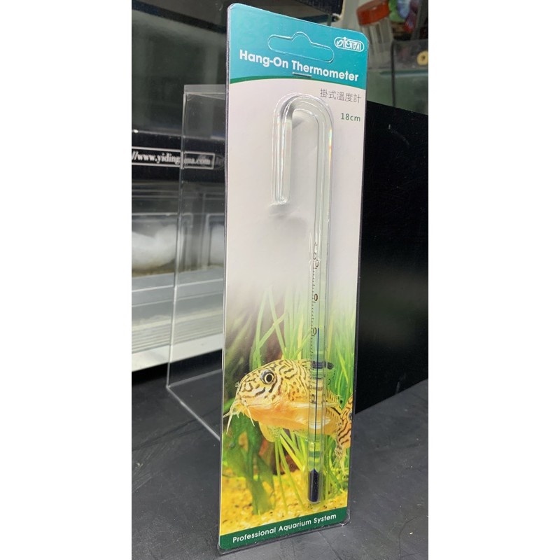 【水魚水族】伊士達 ISTA 掛式溫度計(迷你6公分/15cm/18cm )魚缸 水族溫度計 玻璃溫度計