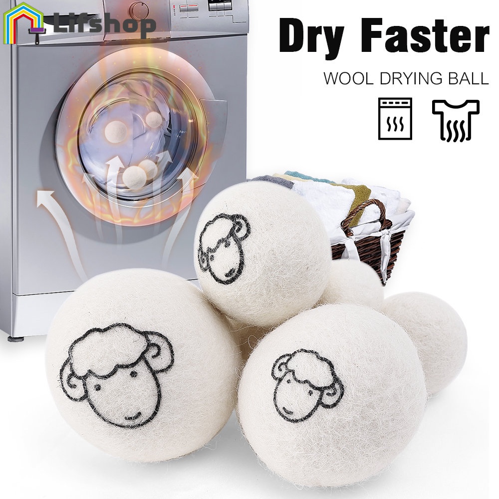 防纏結抓絨烘乾機球套件洗衣機烘乾機專用球實用洗衣配件家用烘乾毛球可重複使用的羊毛烘乾機球
