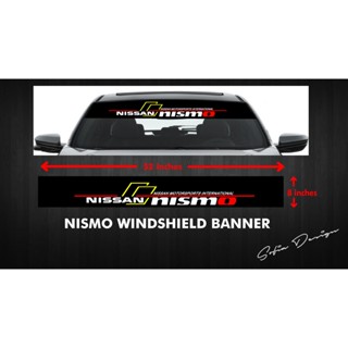 汽車前擋風玻璃橫幅貼花貼紙 / Nissan Nismo / 機器切割乙烯基貼紙