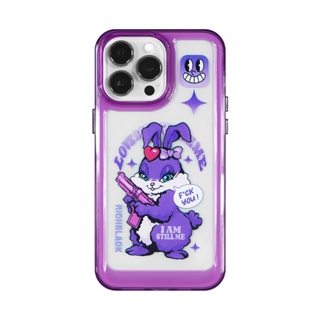 RichBlack原創兔子暗夜紫太空殼手機殼適用於 iphone14ProMax手機殼 i11 透明 i12 pro保護