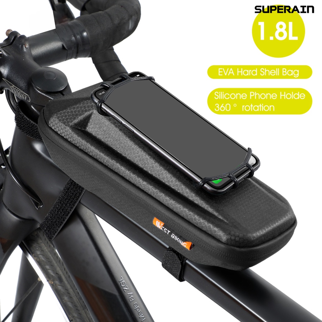 【嘉和運動】WEST BIKING腳踏車包手機前包EVA硬殼競速包前梁戶外上管包騎行包公路車裝備