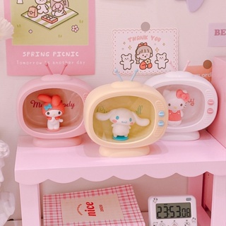 MINISO 三麗鷗名創優品 LED 小夜燈 Hello Kitty Cinnamoroll 電池睡燈電視燈桌面裝飾