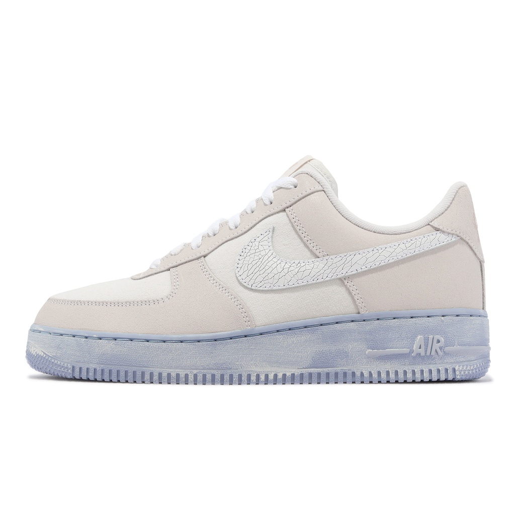 Nike 休閒鞋 Air Force 1 07 LV8 EMB 海鹽白 冰河藍 男鞋 【ACS】 DV0787-100