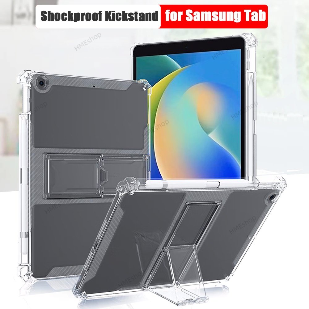 三星 Galaxy Tab S7 FE S8 Plus S7 Plus 透明支架保護套 11 英寸 A7 Lite 8.
