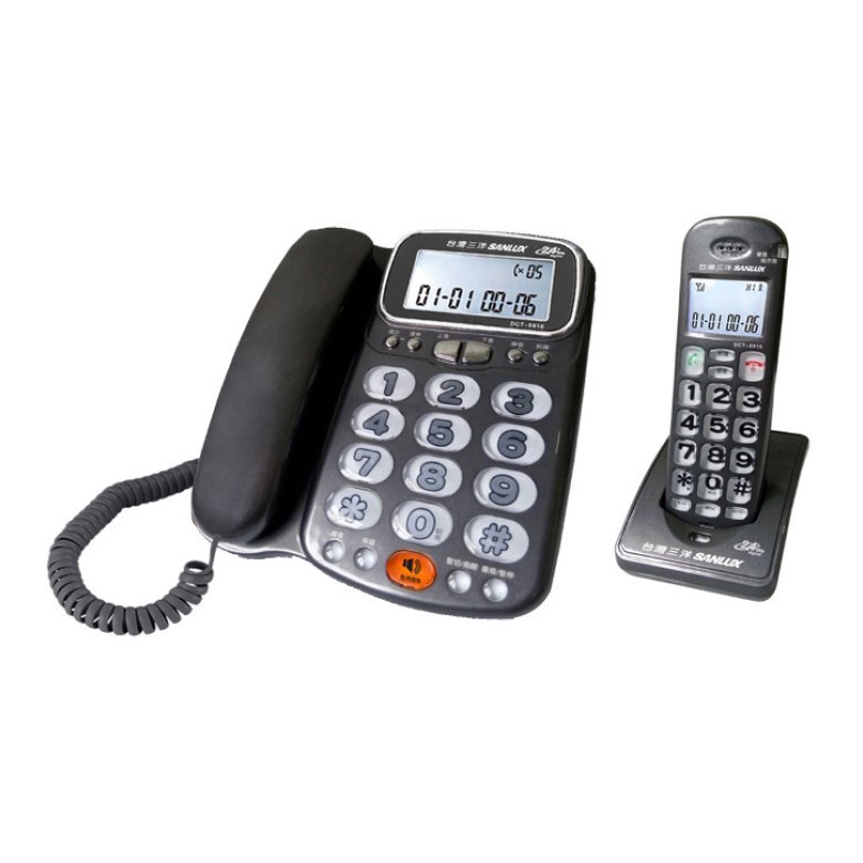 SANLUX 助聽功能數位親子無線電話DCT-8916(顏色隨機)[大買家]