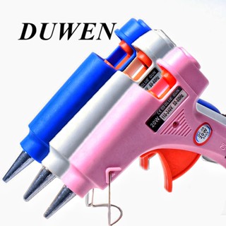 DUWEN 20W 熱熔膠槍迷你家用工業槍熱溫熱電修復工具使用 7mm 膠棒
