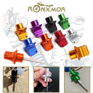 Ronxmor機車鑰匙頭鑰匙裝飾件通用鑰匙頭機車電動車自行車鑰匙頭蓋鎖電機車鑰匙頭CNC鋁合金鑰匙頭改裝配件腳踏車